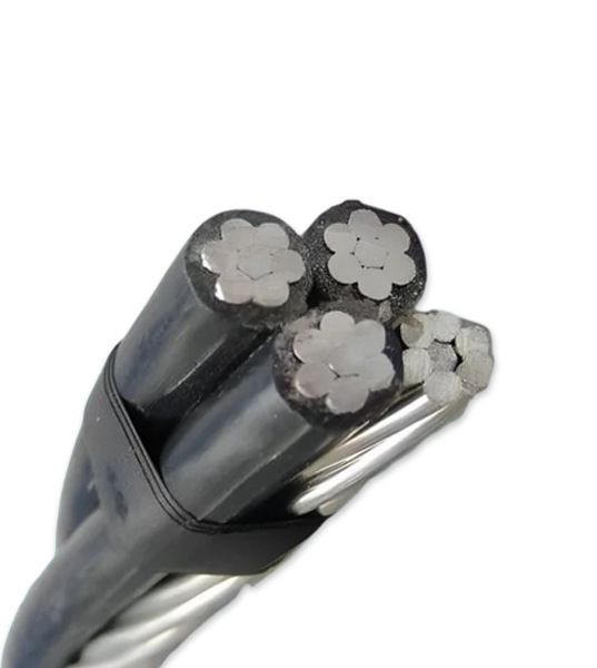 LT XLPE Aerial Bunched Cables white background